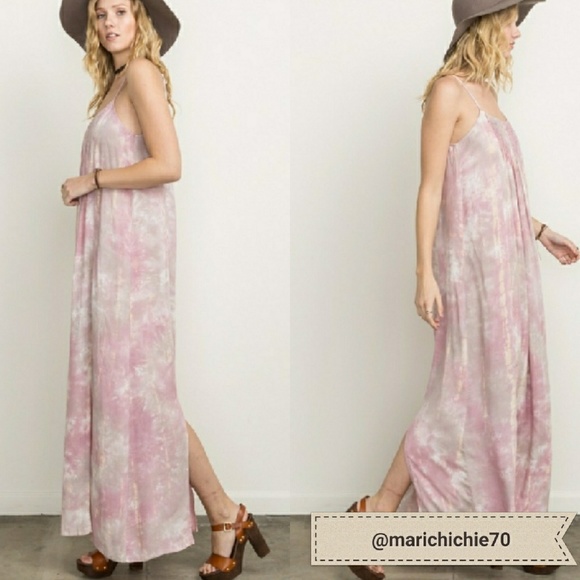 LAST PIECE!  Tie Dye Maxi Strap Dress - Picture 2 of 5